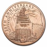 1 oz Copper Round - September 11th, 20th Anniversary