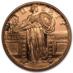 1 oz Copper Round - Standing Liberty