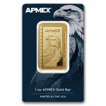1 oz Gold Bar - APMEX Eagle (In Assay)