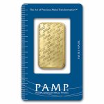 1 oz Gold Bar - PAMP Suisse (Suisse Logo, In Assay)