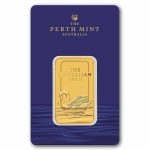1 oz Gold Bar - Perth Mint Swan (In Assay)