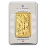 1 oz Gold Bar - The Royal Mint Three Graces