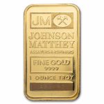 1 oz Gold Bar - Vintage Johnson Matthey (White Assay)
