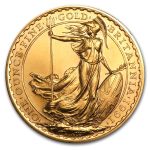 1 oz Gold Britannia Proof (Random Year, Abrasions)