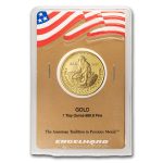 1 oz Gold Round - Engelhard (Prospector, In Gold Card Assay)