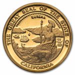 1 oz Gold Round - Great Seal of California (Original Packaging)
