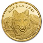 1 oz Gold Round - Great Seal of The State of Alaska (1993)