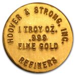 1 oz Gold Round - Hoover & Strong