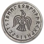 1 oz Hand Poured Silver Round - Norse Raven