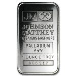 1 oz Palladium Bar - Johnson Matthey