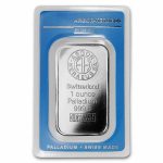 1 oz Palladium Bar - Secondary Market (w/Assay Card)