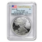 1 oz Proof American Silver Eagle PR-70 NGC/PCGS (Random, Spotted)