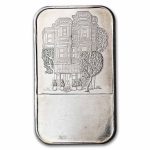 1 oz Silver Art Bar - 1973 The Old Barbary Coast San Francisco