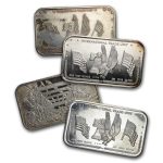 1 oz Silver Art Bar - California Crown Mint (Random, Engraved)