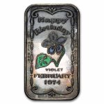1 oz Silver Art Bar - Ceeco Enamel (Random Motif, Scruffy)
