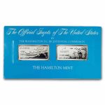 1 oz Silver Art Bar - Hamilton Mint (Two Bar Bicentennial Set)