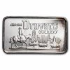 1 oz Silver Art Bar - Valcambi (Drovers National Bank of Chicago)