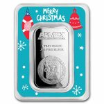1 oz Silver Bar - APMEX (w/Christmas Ornaments Card, In TEP)