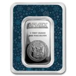 1 oz Silver Bar - APMEX (w/Snowflakes Card, In TEP)