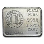 1 oz Silver Bar - Banco Minero Del Peru