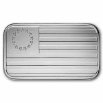1 oz Silver Bar - Betsy Ross & Liberty Bell