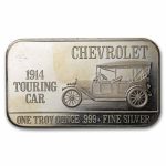 1 oz Silver Bar - Chevrolet (U.S. Silver Corporation/Mark IV)