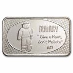 1 oz Silver Bar - Ecology Smokey the Bear