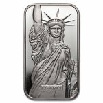1 oz Silver Bar - Engelhard (Statue of Liberty, MTB, w/ COA)