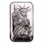 1 oz Silver Bar - Engelhard (Statue of Liberty, MTB)