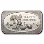 1 oz Silver Bar - Happy Easter (U.S. Silver Corporation)