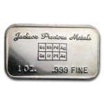 1 oz Silver Bar - Jackson Precious Metals