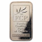 1 oz Silver Bar - Johnson Matthey (Family Coalition Party)