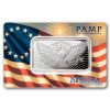 1 oz Silver Bar - PAMP 250th Anniversary of the USA