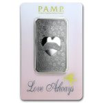 1 oz Silver Bar - PAMP Suisse (Love Always, In Assay)