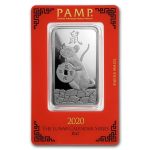 1 oz Silver Bar - PAMP Suisse (Year of the Rat)