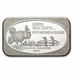 1 oz Silver Bar - Prairie Chicken (U.S. Silver Corporation)