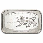 1 oz Silver Bar - The Chartered Mint Ltd. (Mocatta Metals Corp)