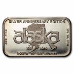 1 oz Silver Bar - Vintage Alaska (Random Motif)