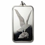 1 oz Silver Bar - Vintage PAMP Falcon (Bar w/Bezel Loop)