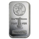 1 oz Silver Bar - Walking Liberty (Generic Form)