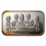 1 oz Silver Bar - Watergate (Colonial Mint, Random Motif)