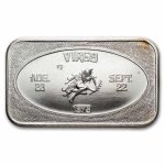 1 oz Silver Bar - Zodiac (U.S. Silver Corporation, Random Motif)