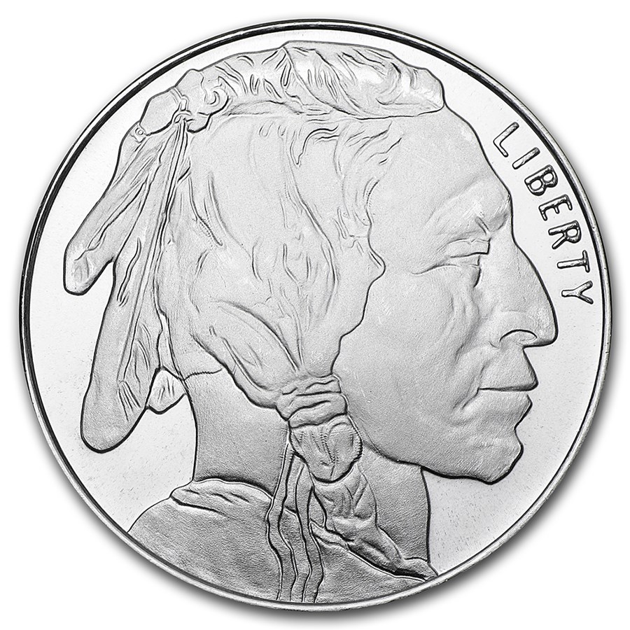 1 oz Silver Buffalo Round - AT SPOT!