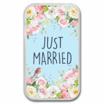 1 oz Silver Colorized Bar - APMEX (Just Married, Floral)