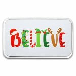 1 oz Silver Colorized Bar - Believe in the Magic of Christmas