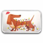1 oz Silver Colorized Bar - Here Comes Santa Paws