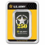 1 oz Silver Colorized Bar - U.S. Army 250th Anniversary (TEP)