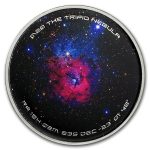 1 oz Silver Colorized Proof Spinner - M20 Trifid Nebula
