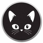 1 oz Silver Colorized Round - APMEX (Black Cat)