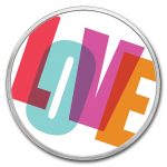 1 oz Silver Colorized Round - APMEX (Colorful Love)